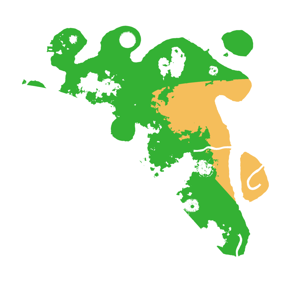 Biome Rust Map: Procedural Map, Size: 3200, Seed: 351075097