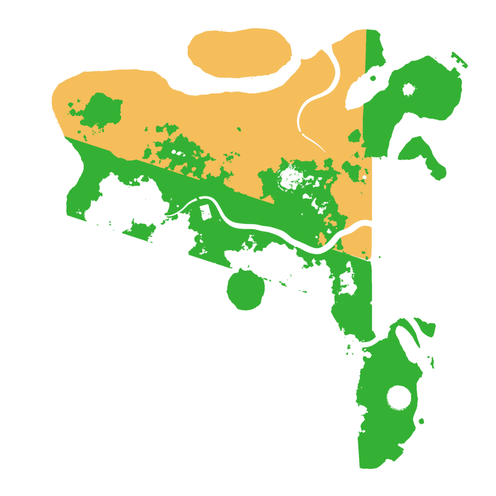 Biome Rust Map: Procedural Map, Size: 3600, Seed: 2049449287
