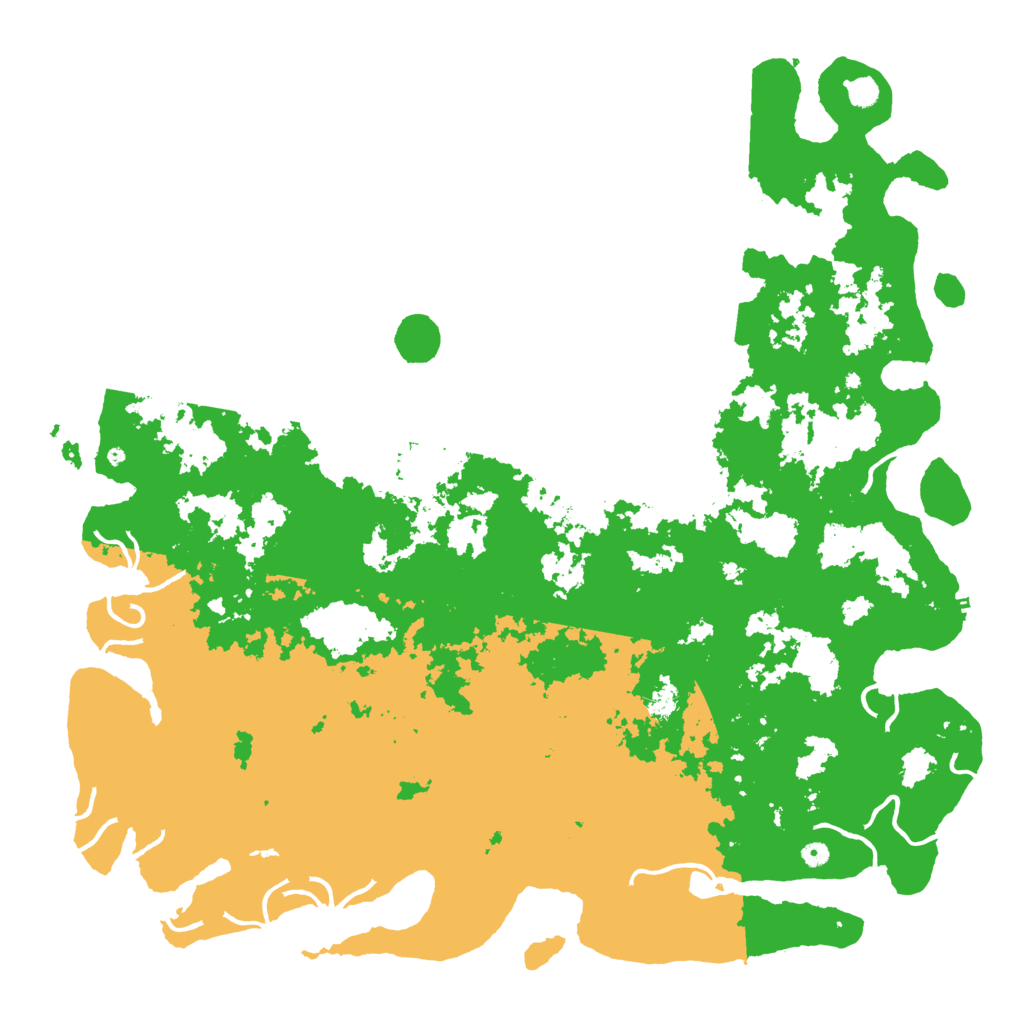 Biome Rust Map: Procedural Map, Size: 6000, Seed: 23107