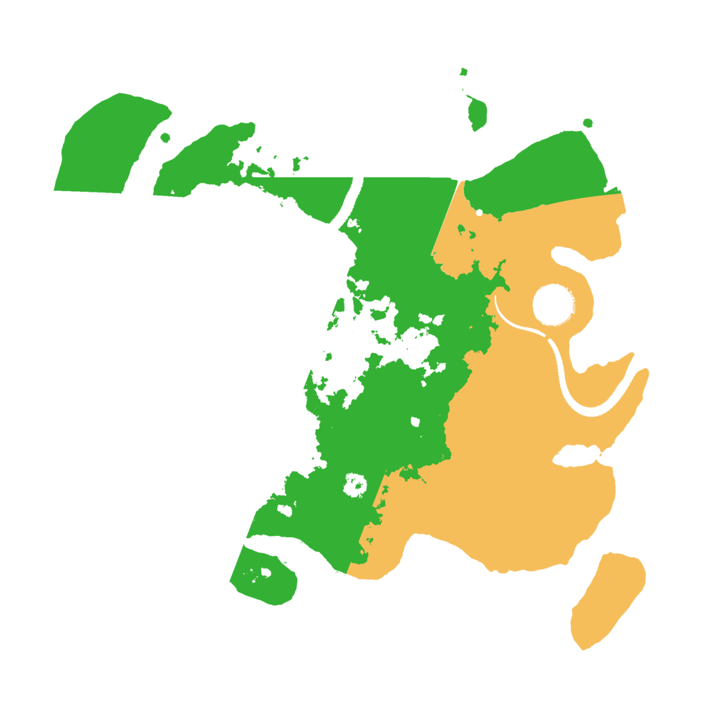 Biome Rust Map: Procedural Map, Size: 3000, Seed: 2007