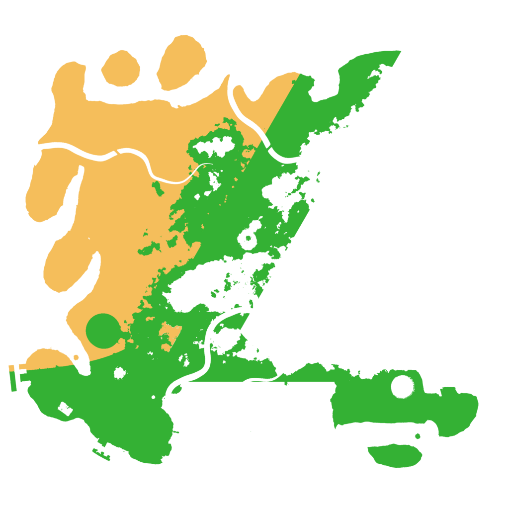 Biome Rust Map: Procedural Map, Size: 3900, Seed: 50500