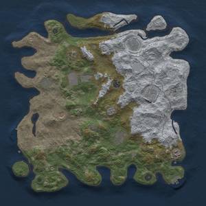 Thumbnail Rust Map: Procedural Map, Size: 4200, Seed: 68923, 18 Monuments