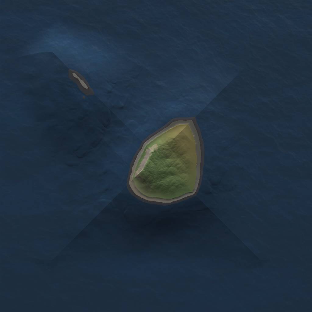 Rust Map: Barren, Size: 1000, Seed: 1498712130, 2 Monuments