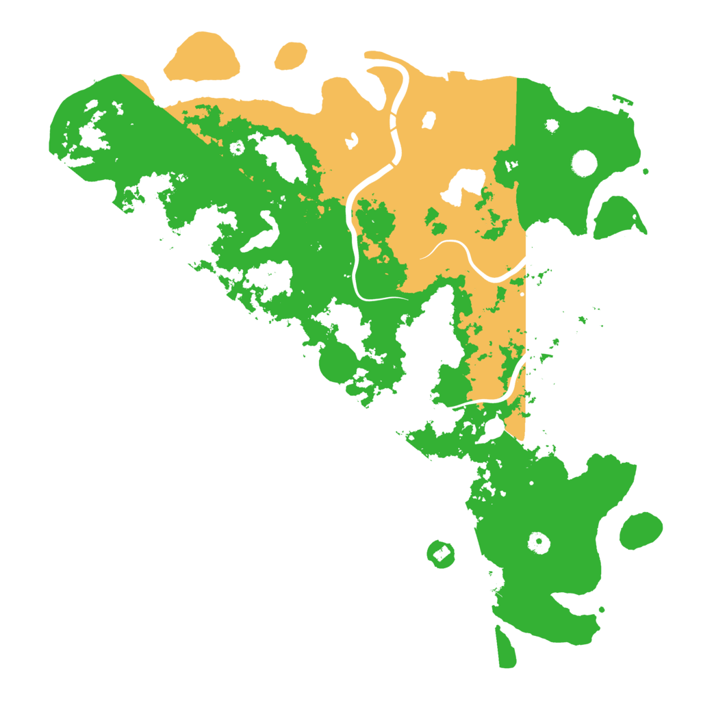 Biome Rust Map: Procedural Map, Size: 4800, Seed: 5163276