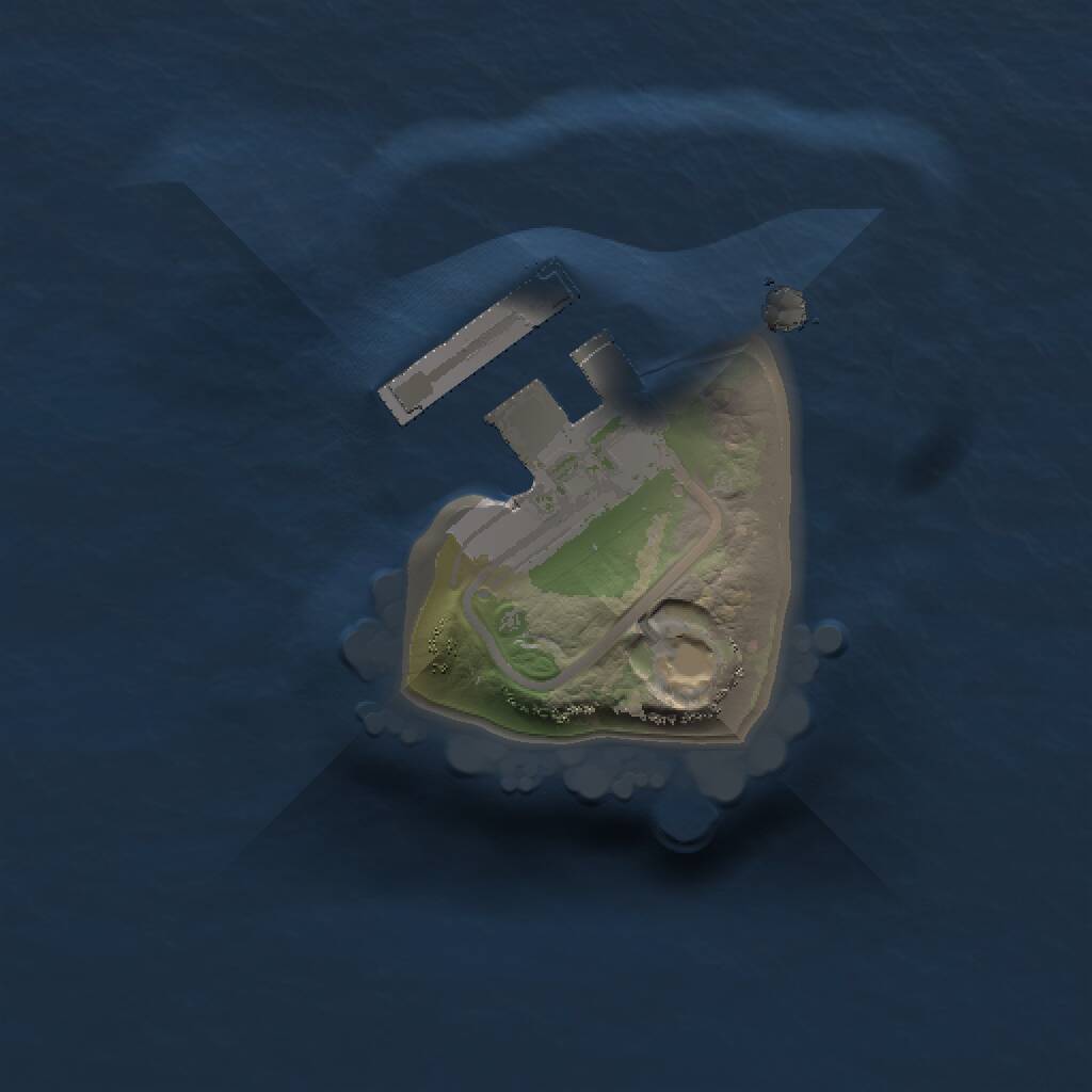 Rust Map: Procedural Map, Size: 1000, Seed: 52345, 2 Monuments