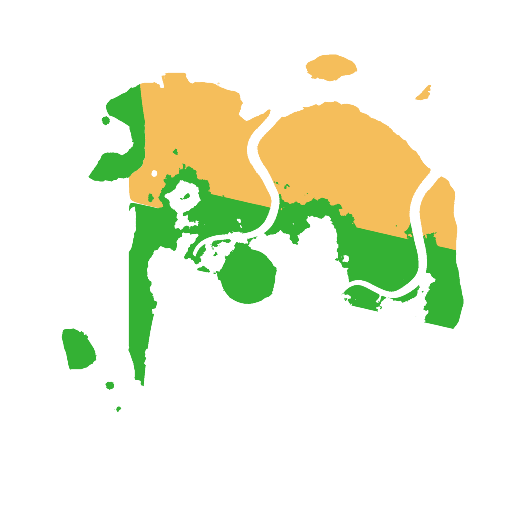 Biome Rust Map: Procedural Map, Size: 2500, Seed: 1561235