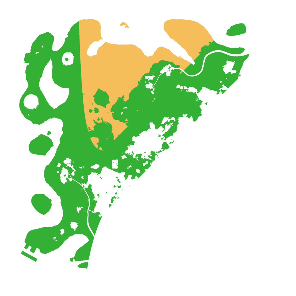 Biome Rust Map: Procedural Map, Size: 3500, Seed: 1674780821
