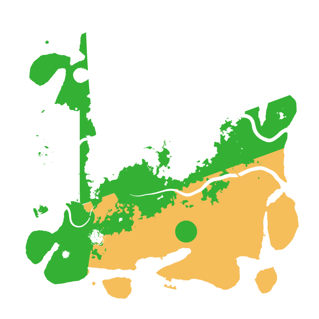 Biome Rust Map: Procedural Map, Size: 3850, Seed: 5781596