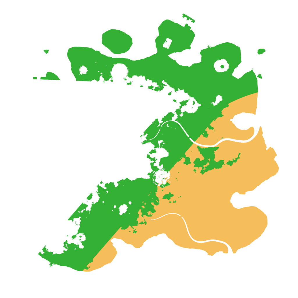 Biome Rust Map: Procedural Map, Size: 3200, Seed: 1048190219