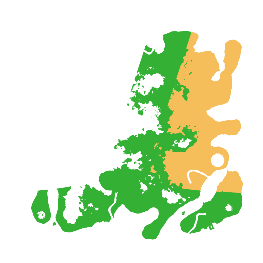 Biome Rust Map: Procedural Map, Size: 3500, Seed: 337341833