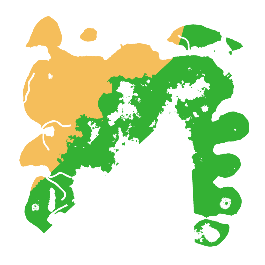Biome Rust Map: Procedural Map, Size: 3500, Seed: 430726036