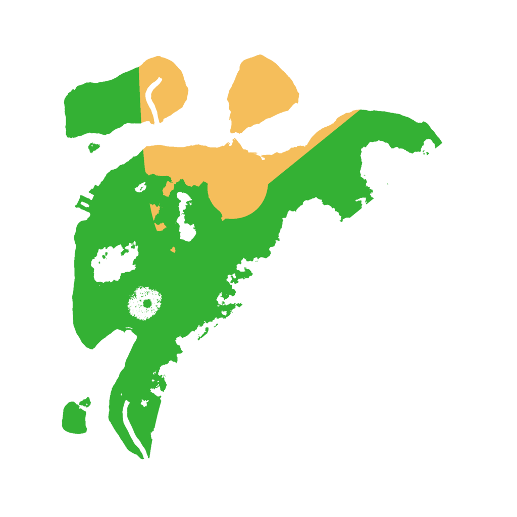 Biome Rust Map: Procedural Map, Size: 2400, Seed: 879401911