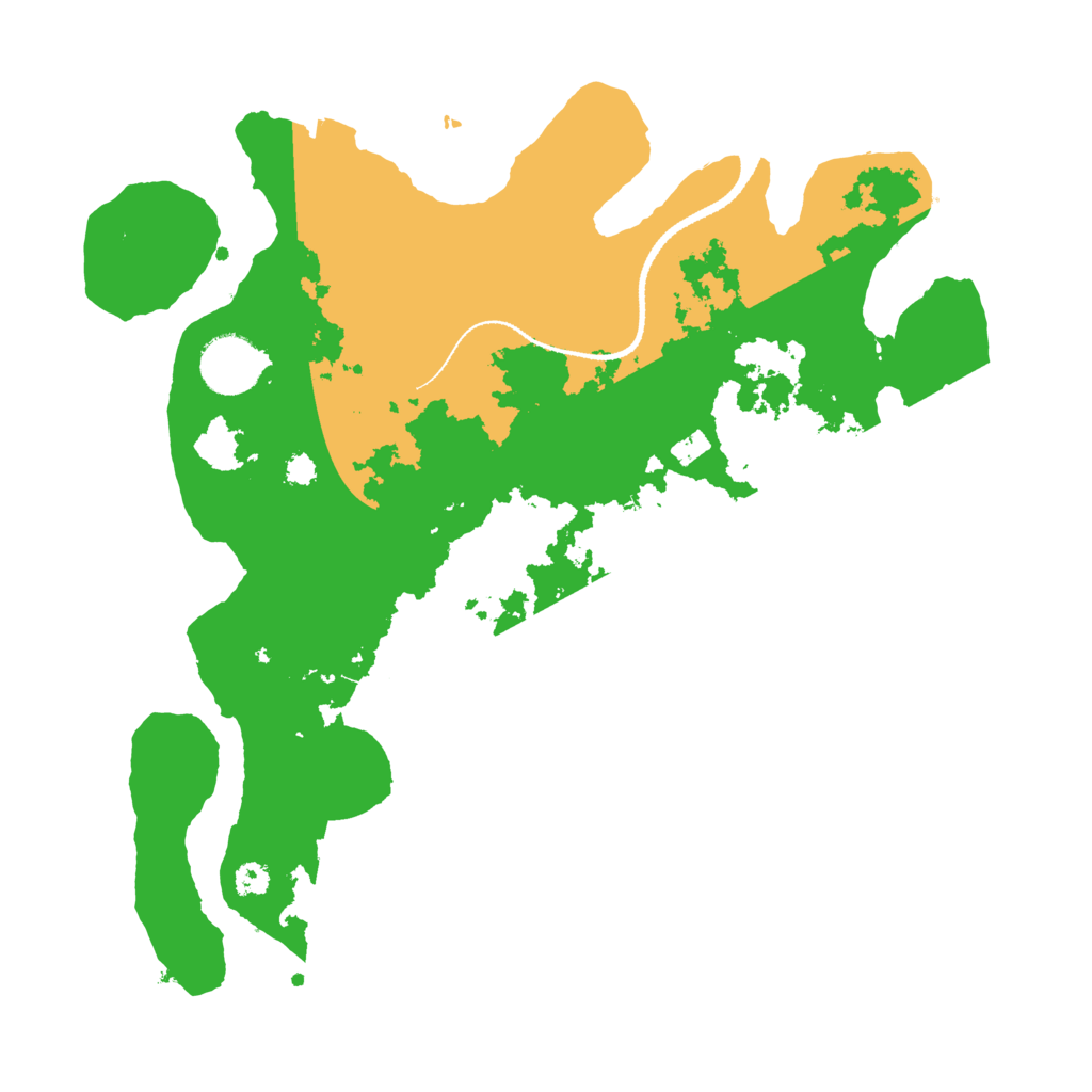 Biome Rust Map: Procedural Map, Size: 3200, Seed: 165742