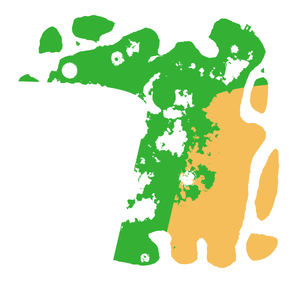 Biome Rust Map: Procedural Map, Size: 3500, Seed: 24381