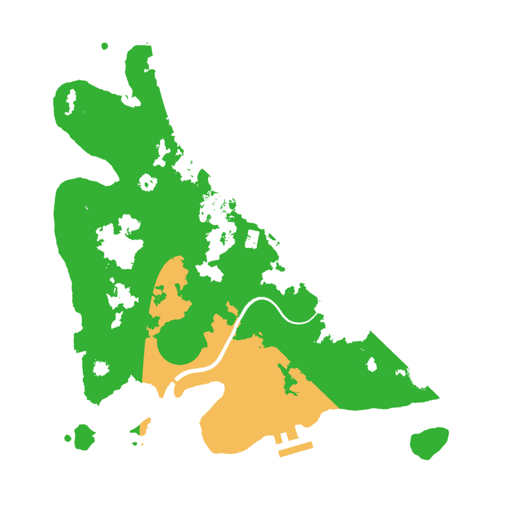 Biome Rust Map: Procedural Map, Size: 3000, Seed: 1298797120