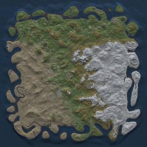 Thumbnail Rust Map: Procedural Map, Size: 6000, Seed: 2710112, 18 Monuments