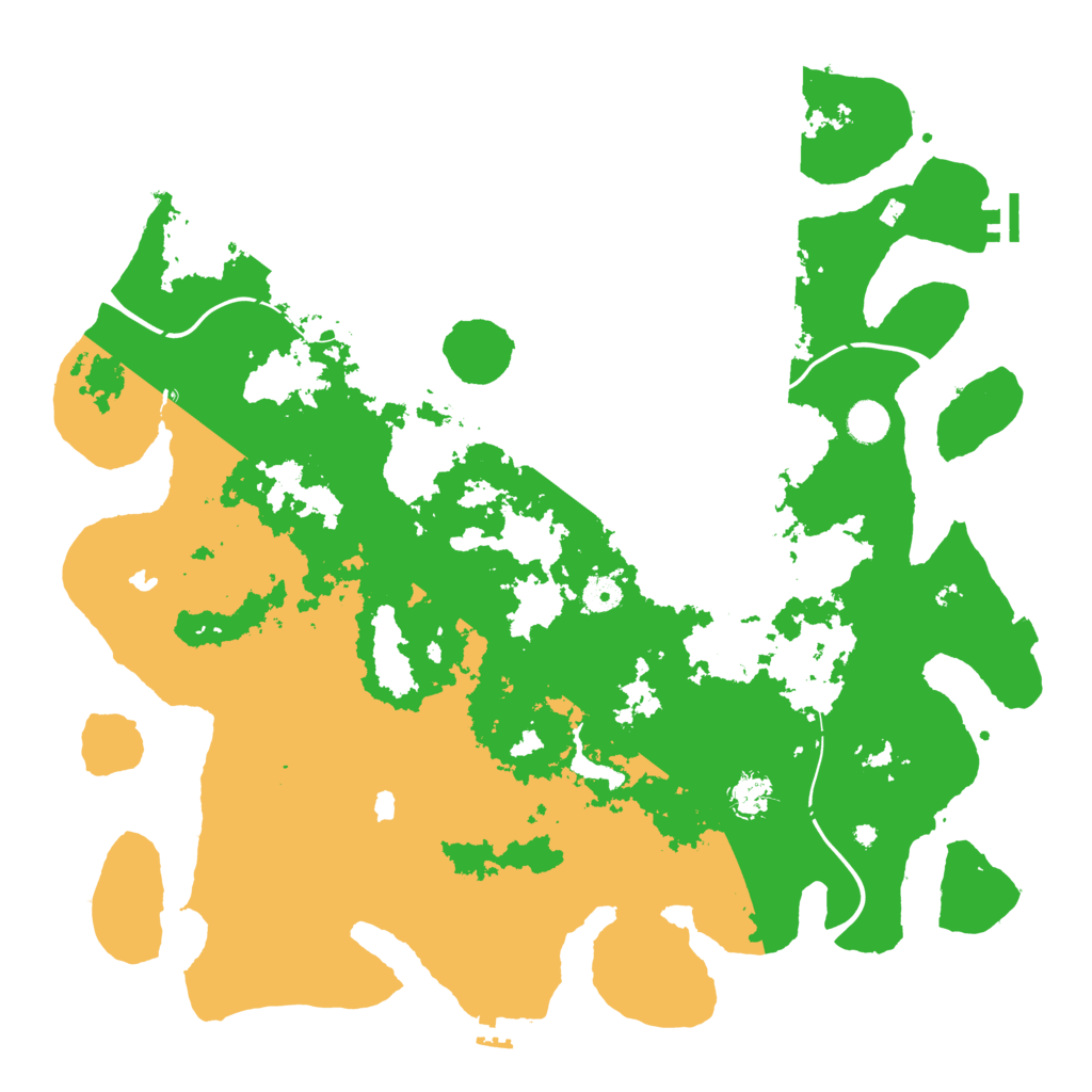 Biome Rust Map: Procedural Map, Size: 4500, Seed: 236333482