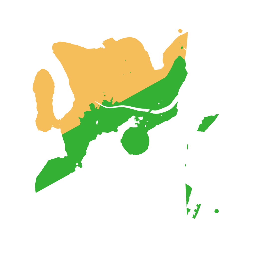 Biome Rust Map: Procedural Map, Size: 2500, Seed: 1925500880