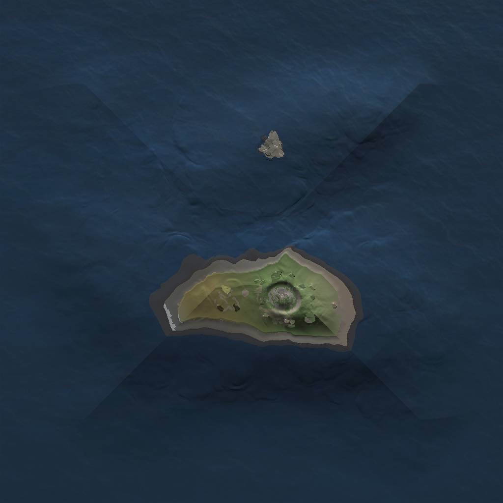 Rust Map: Procedural Map, Size: 1000, Seed: 512955651, 3 Monuments