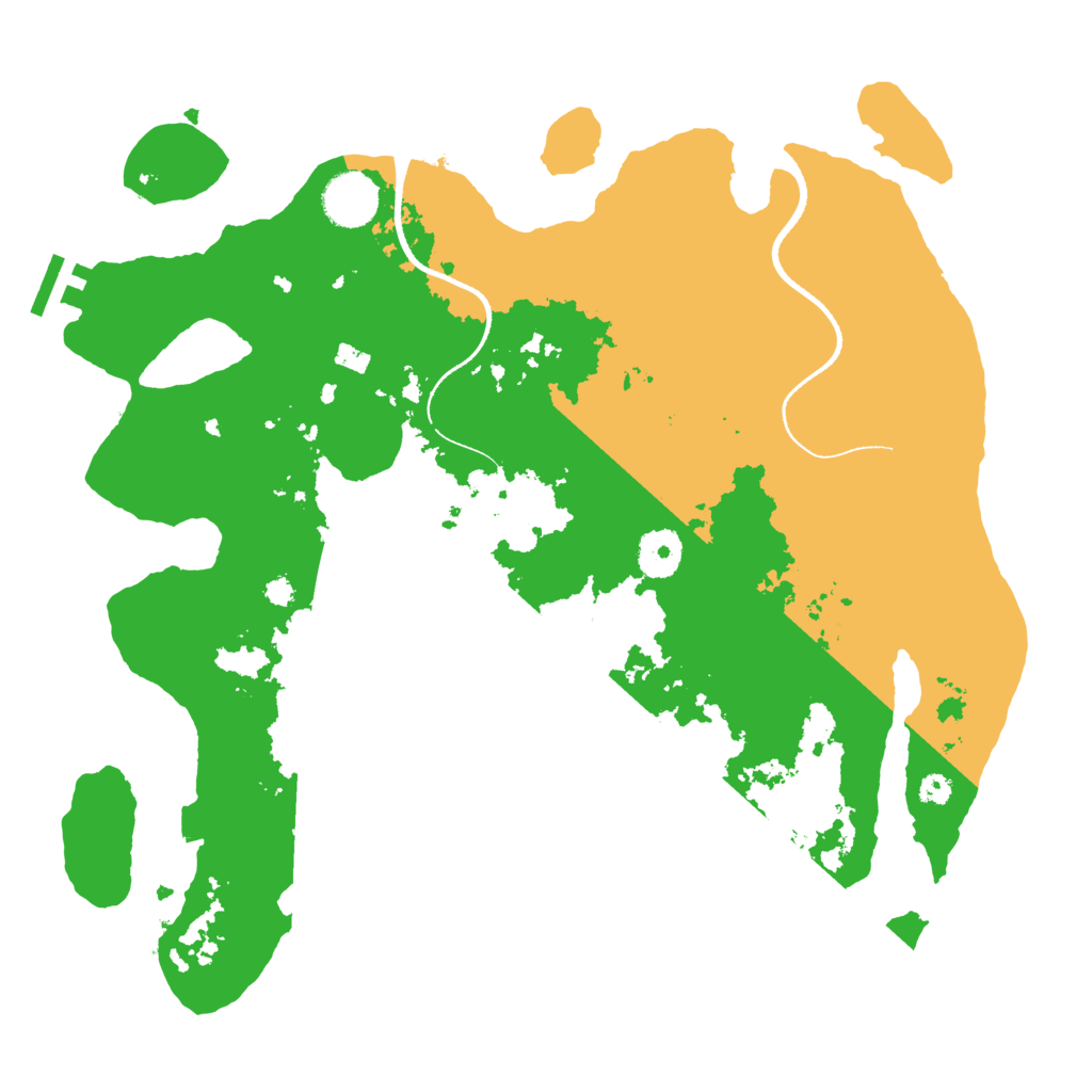 Biome Rust Map: Procedural Map, Size: 3500, Seed: 38745316