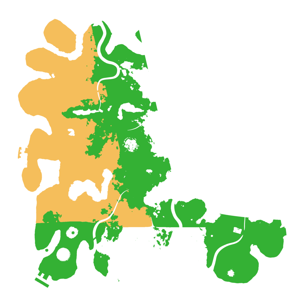 Biome Rust Map: Procedural Map, Size: 4000, Seed: 35253525