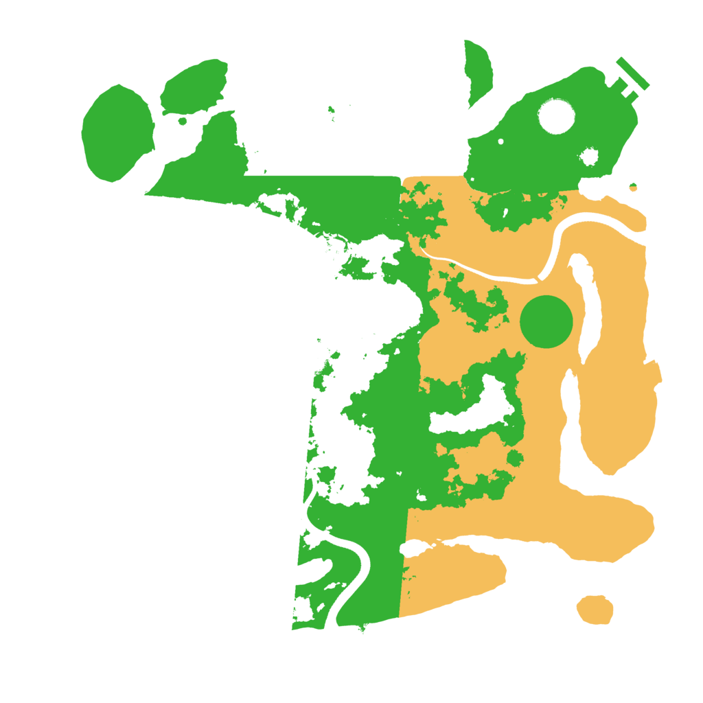 Biome Rust Map: Procedural Map, Size: 3500, Seed: 62893272