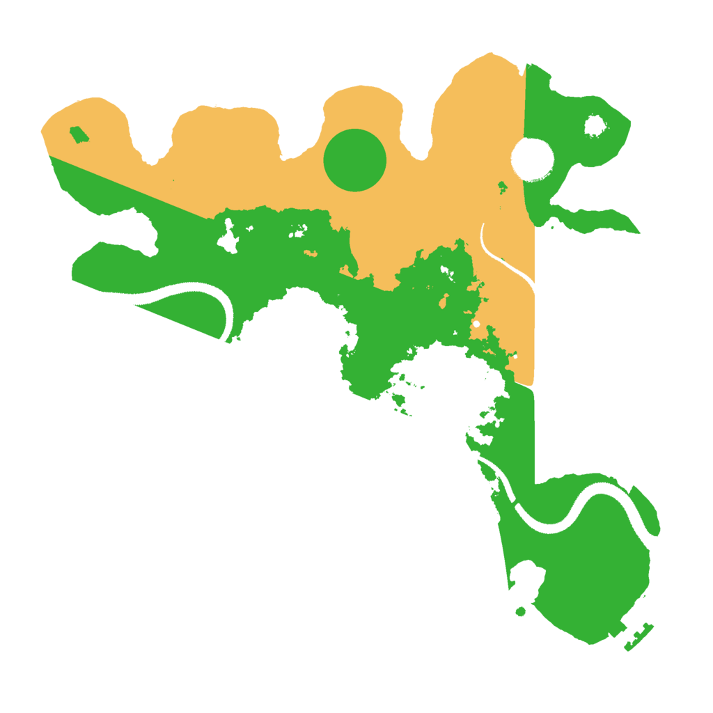 Biome Rust Map: Procedural Map, Size: 3000, Seed: 1460