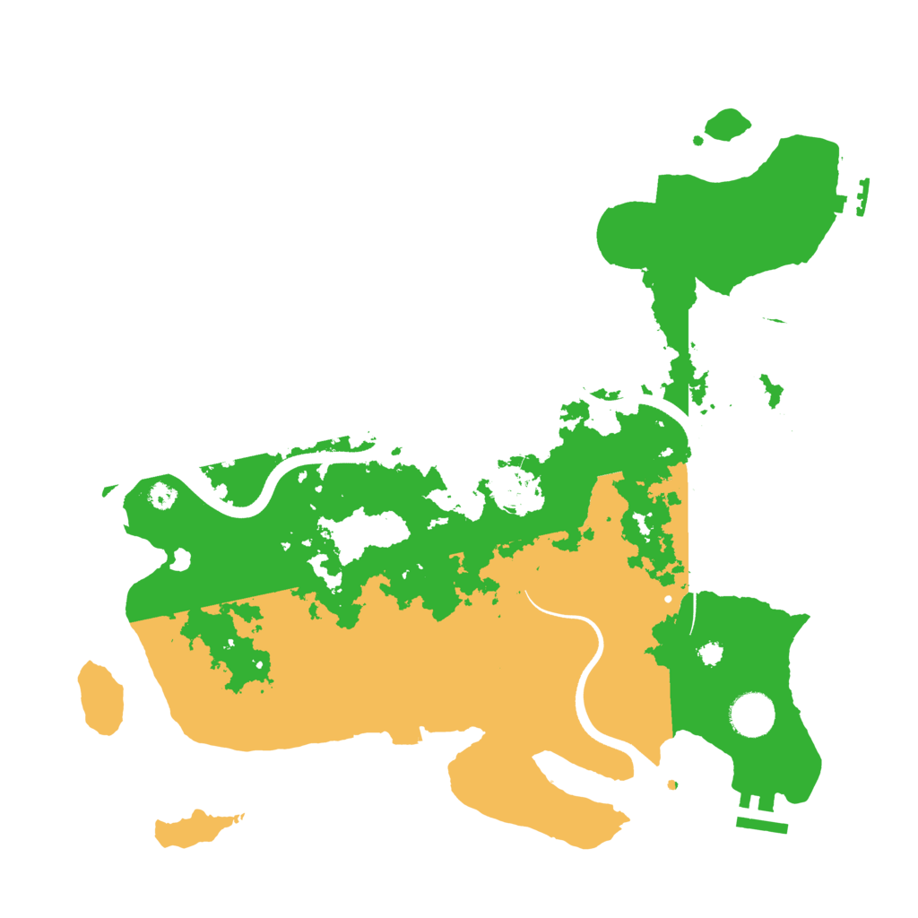 Biome Rust Map: Procedural Map, Size: 3600, Seed: 3796969