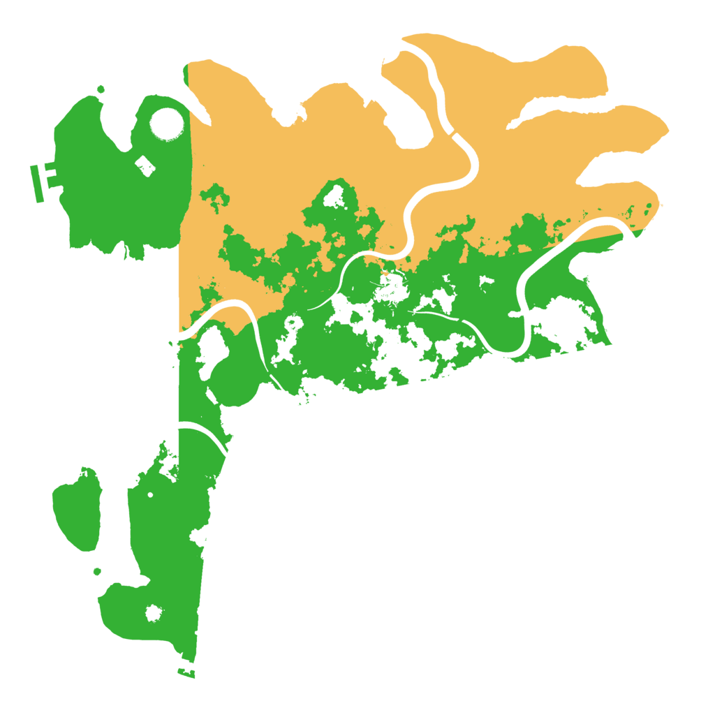 Biome Rust Map: Procedural Map, Size: 3850, Seed: 43536732