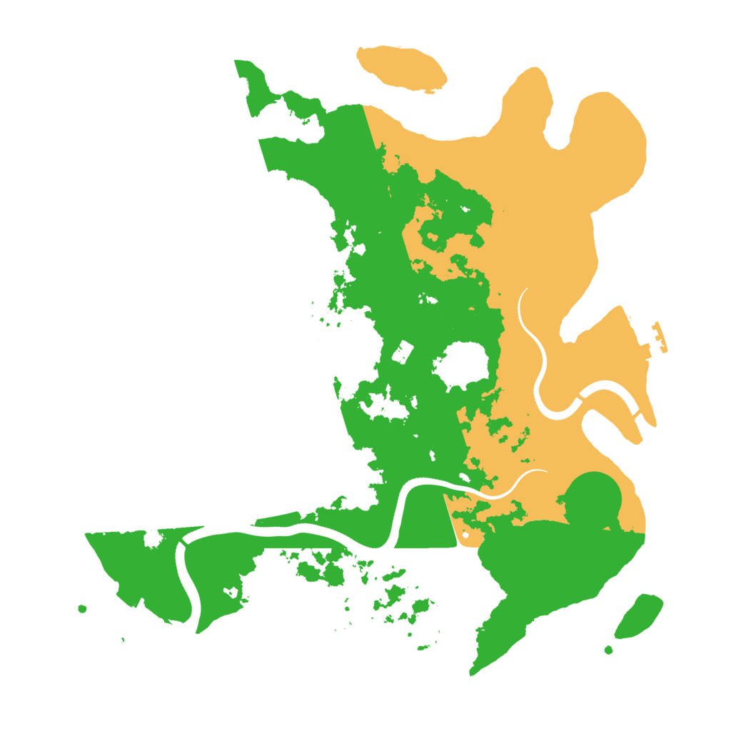 Biome Rust Map: Procedural Map, Size: 3500, Seed: 3323