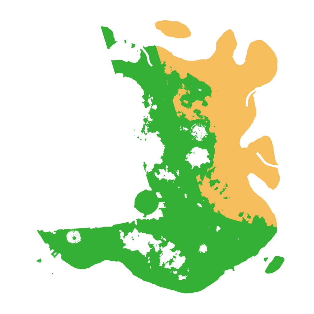 Biome Rust Map: Procedural Map, Size: 3500, Seed: 3323