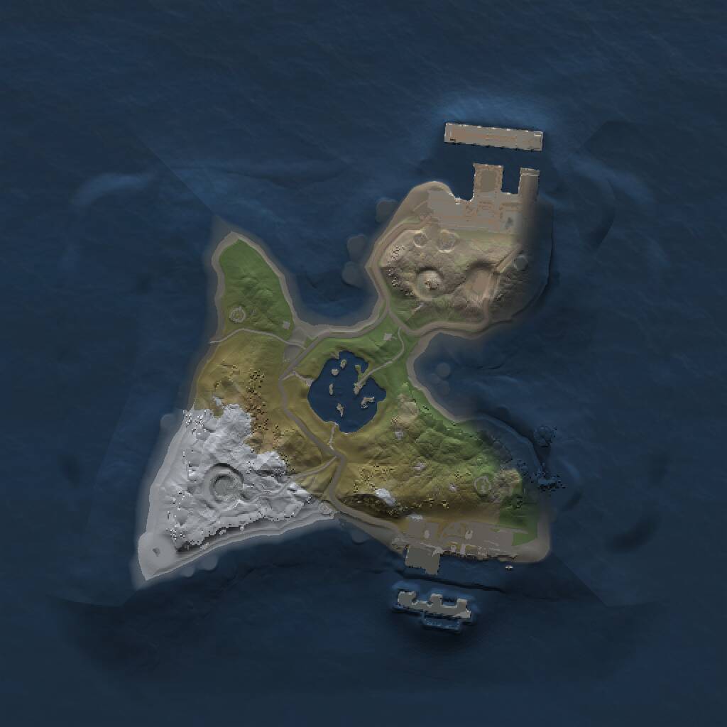 Rust Map: Procedural Map, Size: 1500, Seed: 6959443, 4 Monuments