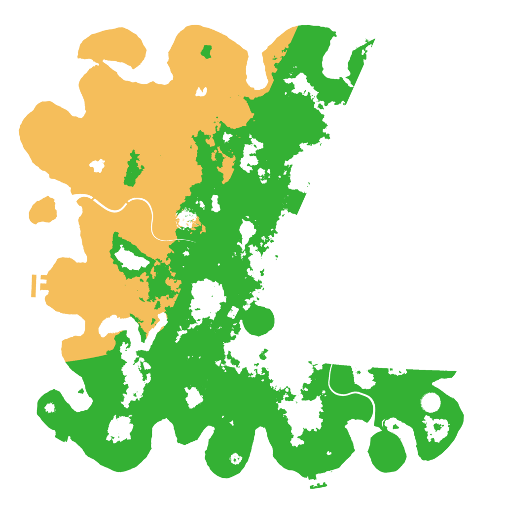 Biome Rust Map: Procedural Map, Size: 4500, Seed: 52654