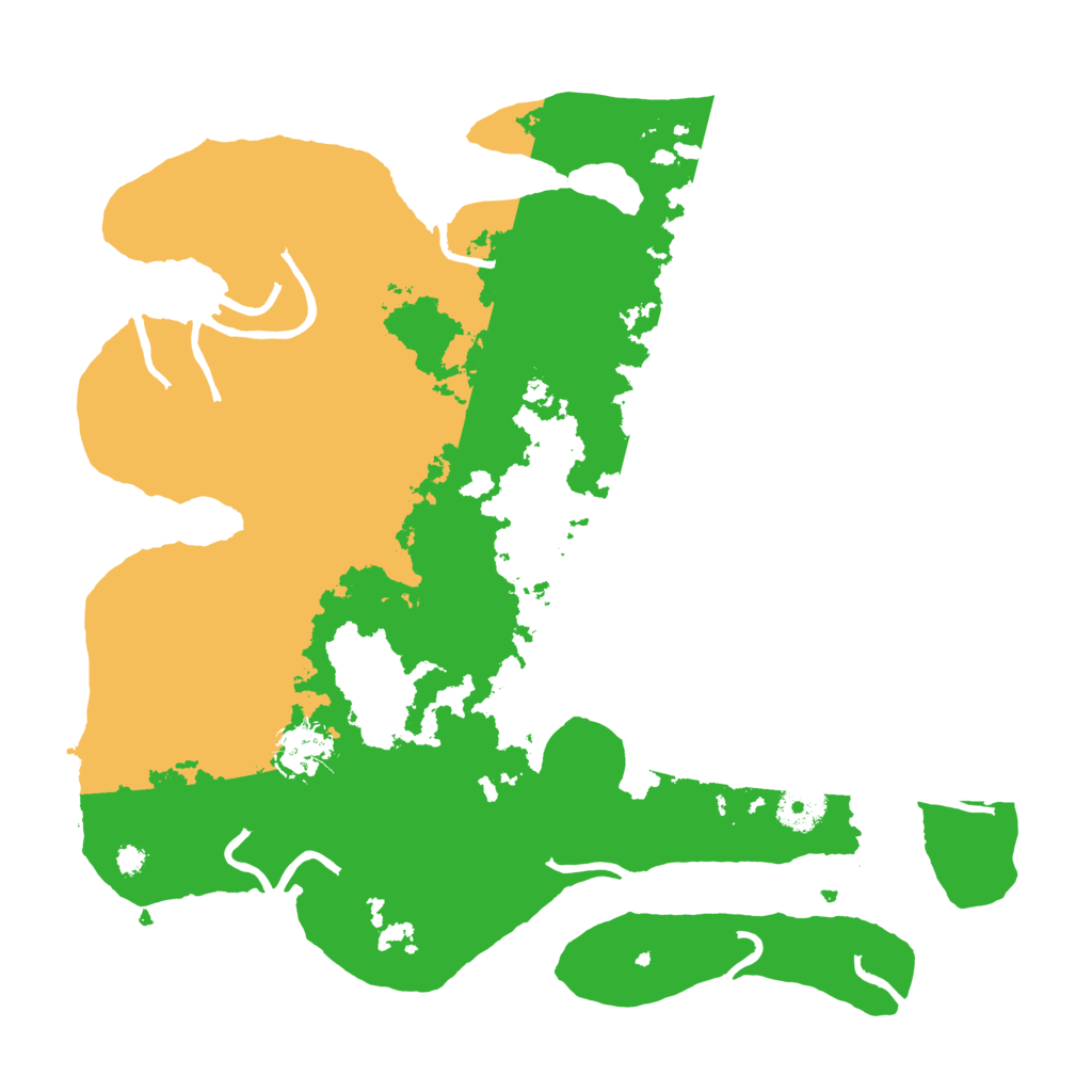 Biome Rust Map: Procedural Map, Size: 3500, Seed: 1301537202
