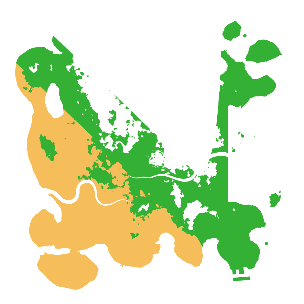 Biome Rust Map: Procedural Map, Size: 3550, Seed: 113714961
