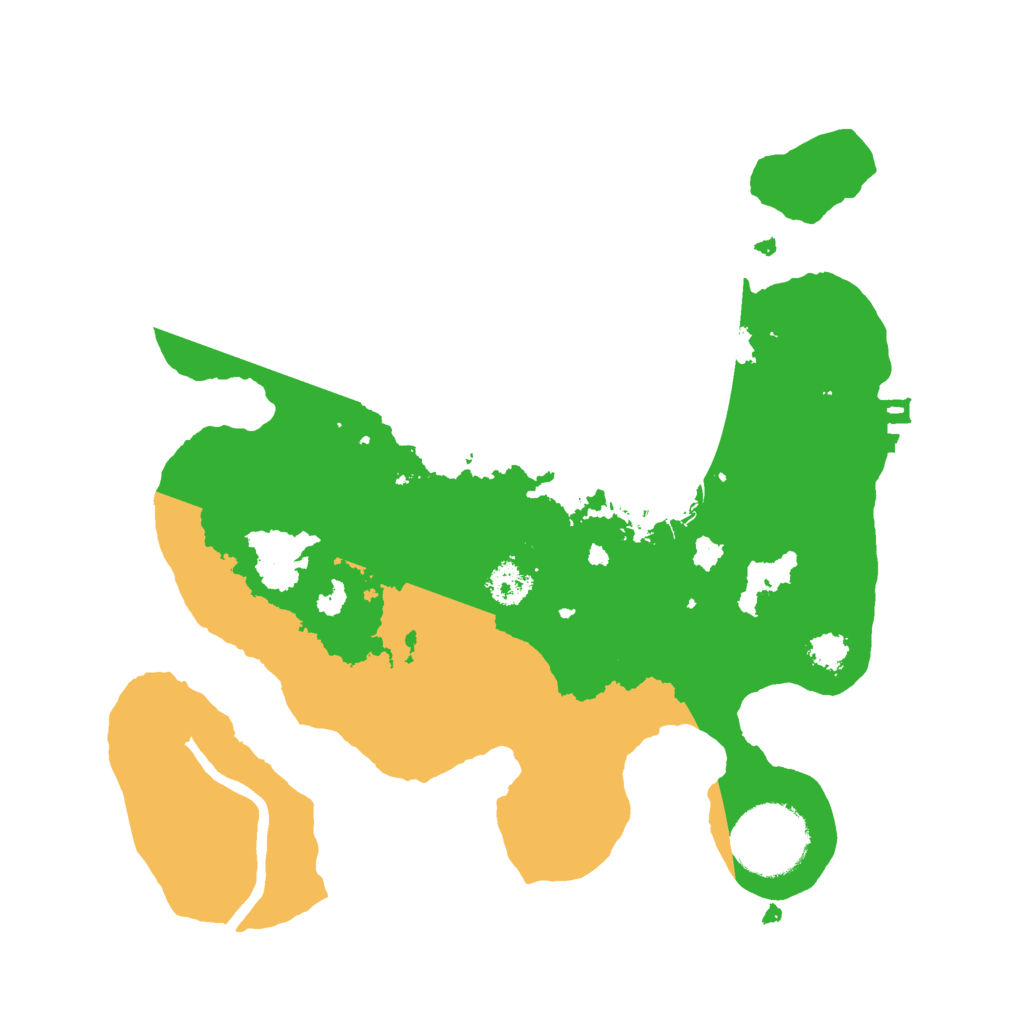 Biome Rust Map: Procedural Map, Size: 2500, Seed: 45981298