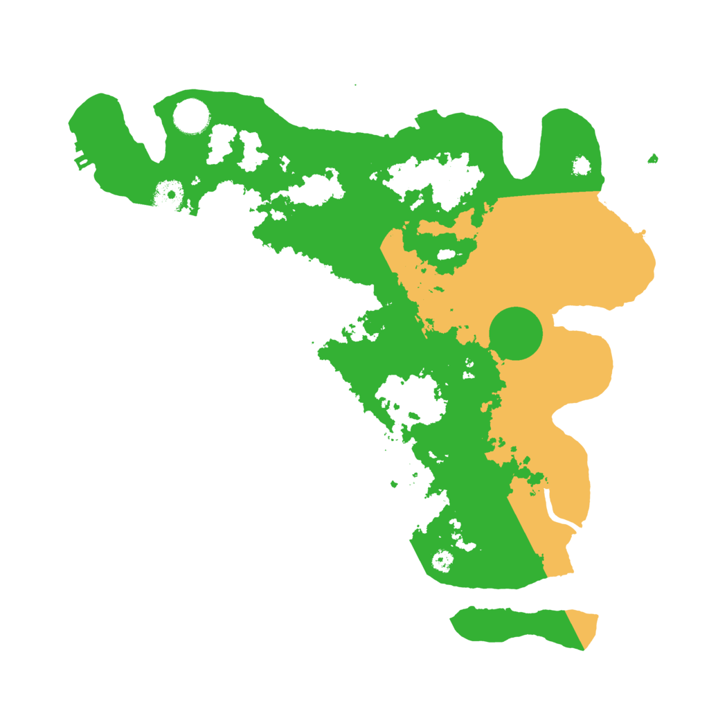 Biome Rust Map: Procedural Map, Size: 3500, Seed: 117872788