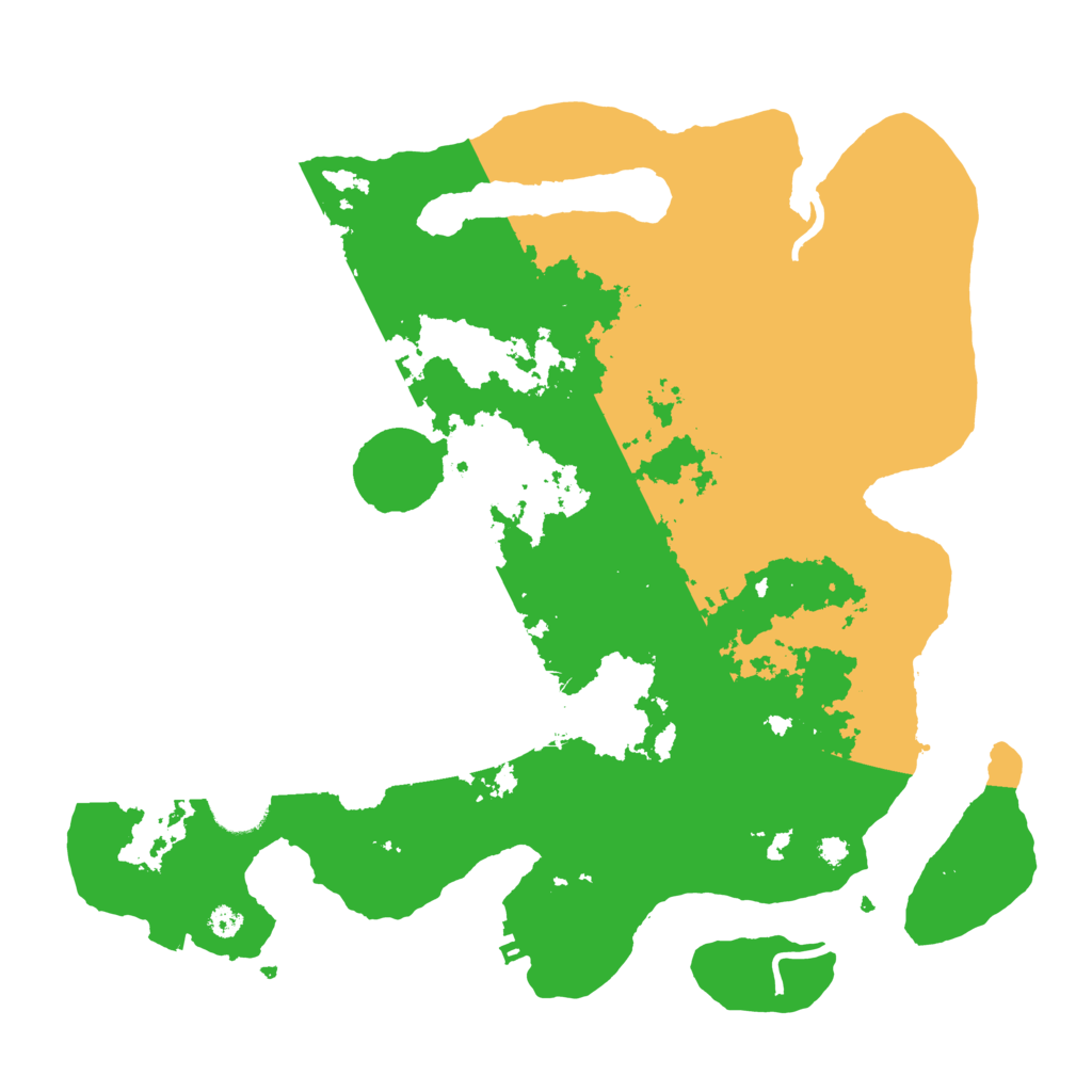 Biome Rust Map: Procedural Map, Size: 3500, Seed: 684651