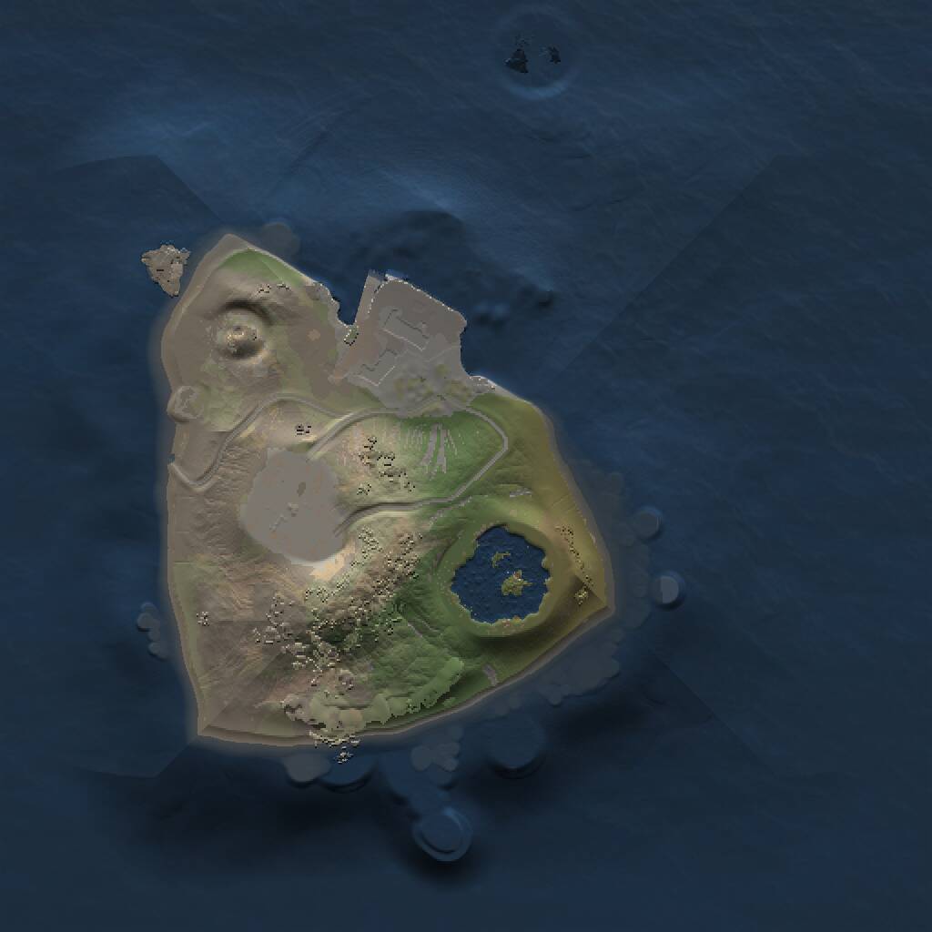 Rust Map: Procedural Map, Size: 1000, Seed: 537978182, 1 Monuments