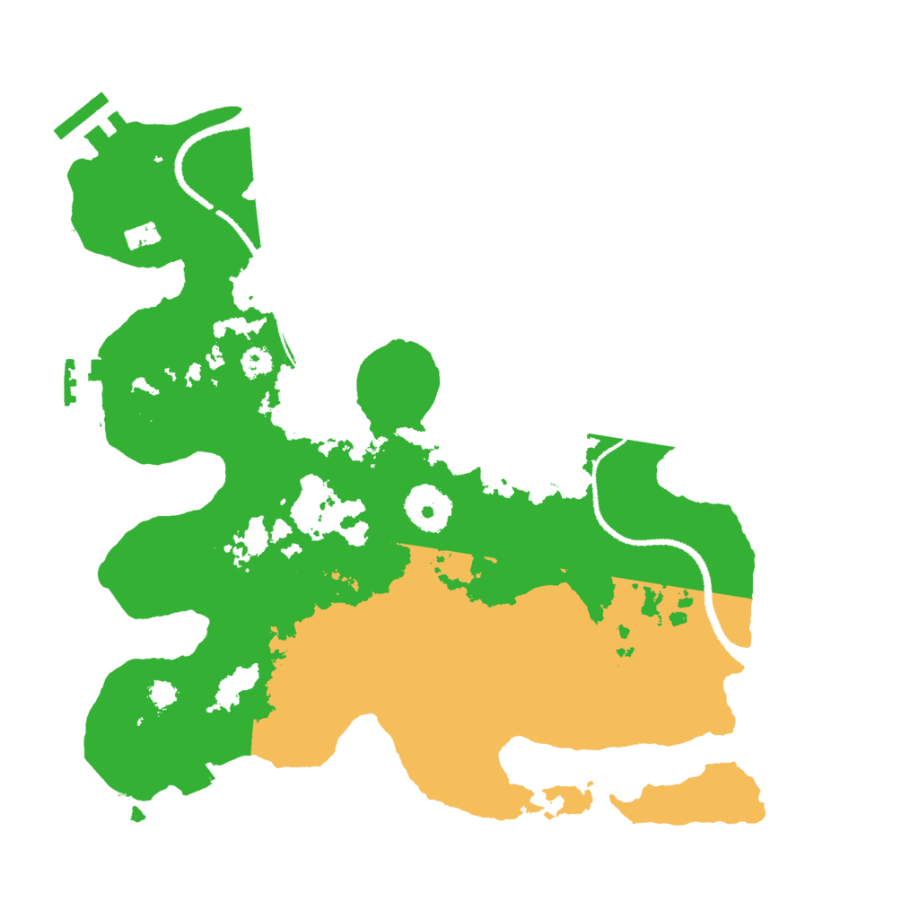 Biome Rust Map: Procedural Map, Size: 3000, Seed: 45351