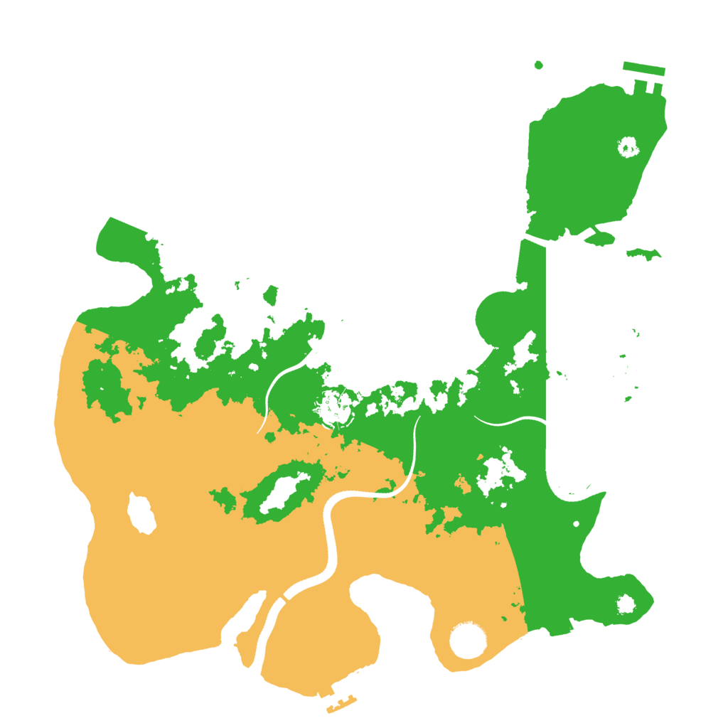 Biome Rust Map: Procedural Map, Size: 3500, Seed: 1281046291