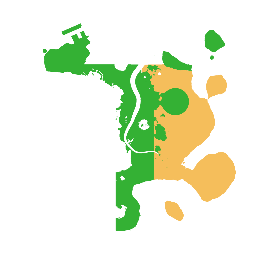 Biome Rust Map: Procedural Map, Size: 2500, Seed: 1218988119