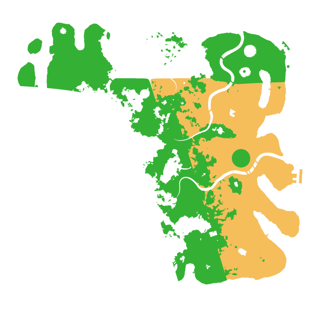 Biome Rust Map: Procedural Map, Size: 4500, Seed: 827137241