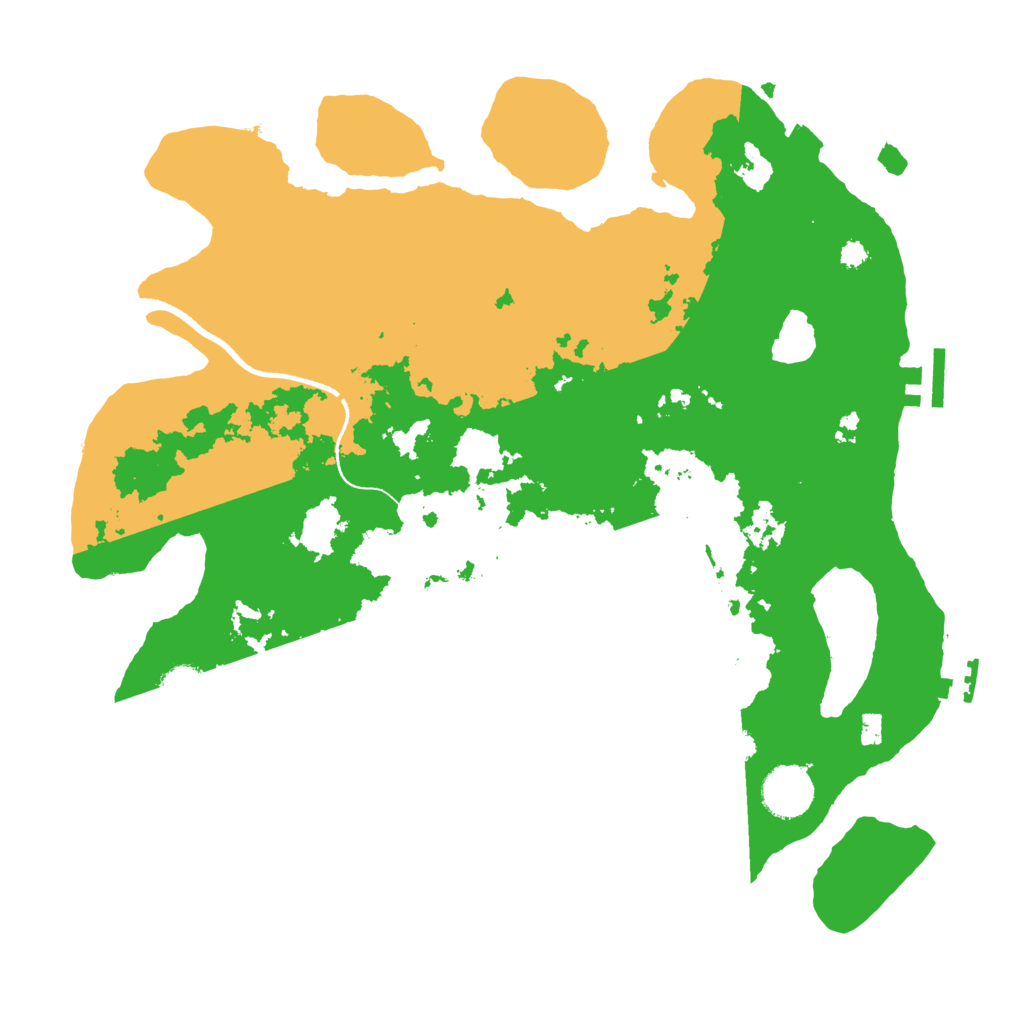 Biome Rust Map: Procedural Map, Size: 3500, Seed: 319407186