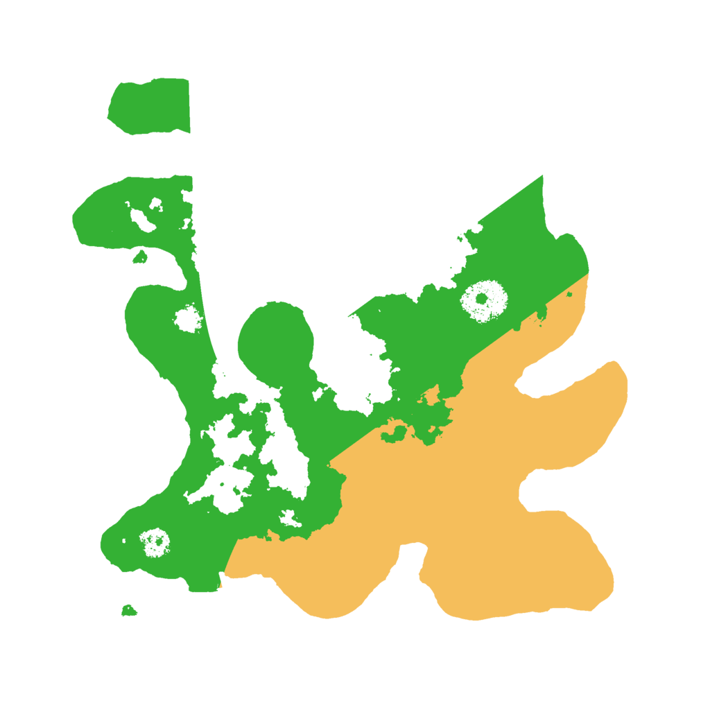 Biome Rust Map: Procedural Map, Size: 2500, Seed: 29686