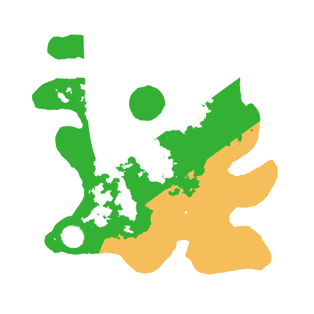 Biome Rust Map: Barren, Size: 2500, Seed: 29686