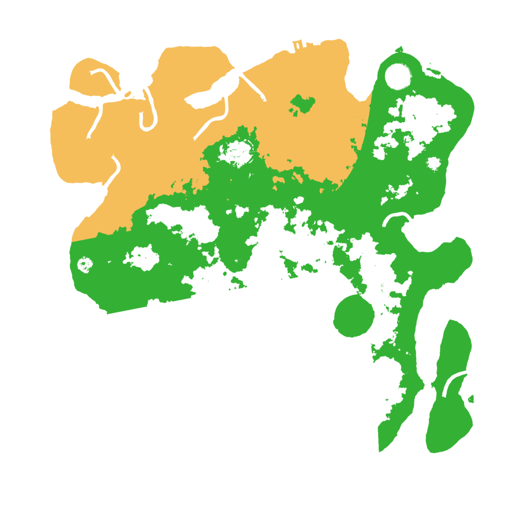 Biome Rust Map: Procedural Map, Size: 3500, Seed: 869552054