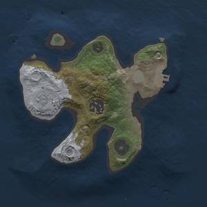 Thumbnail Rust Map: Procedural Map, Size: 2000, Seed: 32432547, 6 Monuments