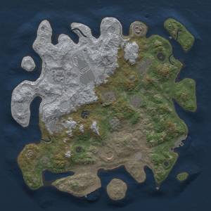 Thumbnail Rust Map: Procedural Map, Size: 3750, Seed: 1532668029, 18 Monuments