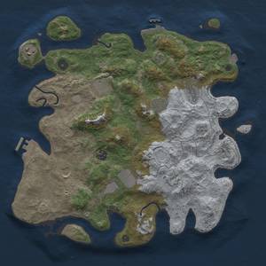 Thumbnail Rust Map: Procedural Map, Size: 3750, Seed: 699816291, 17 Monuments